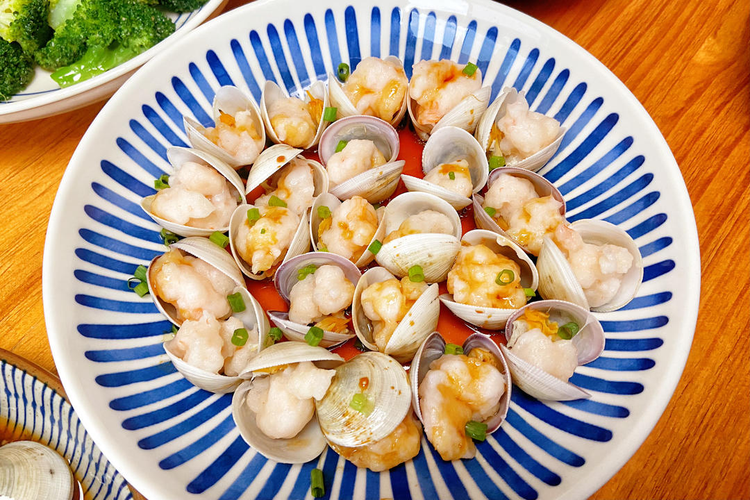 蛤蜊酿虾滑