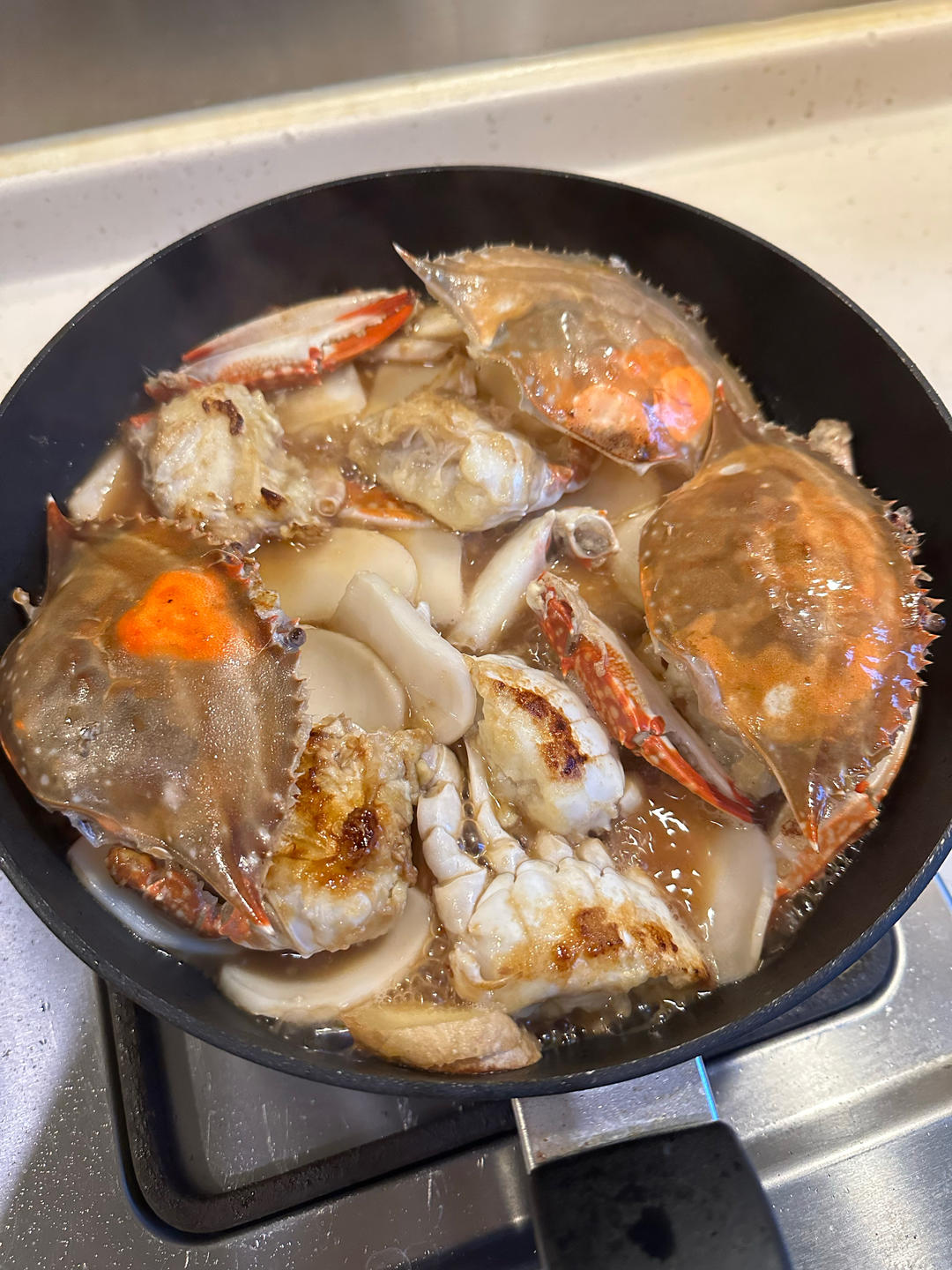 梭子蟹炒年糕
