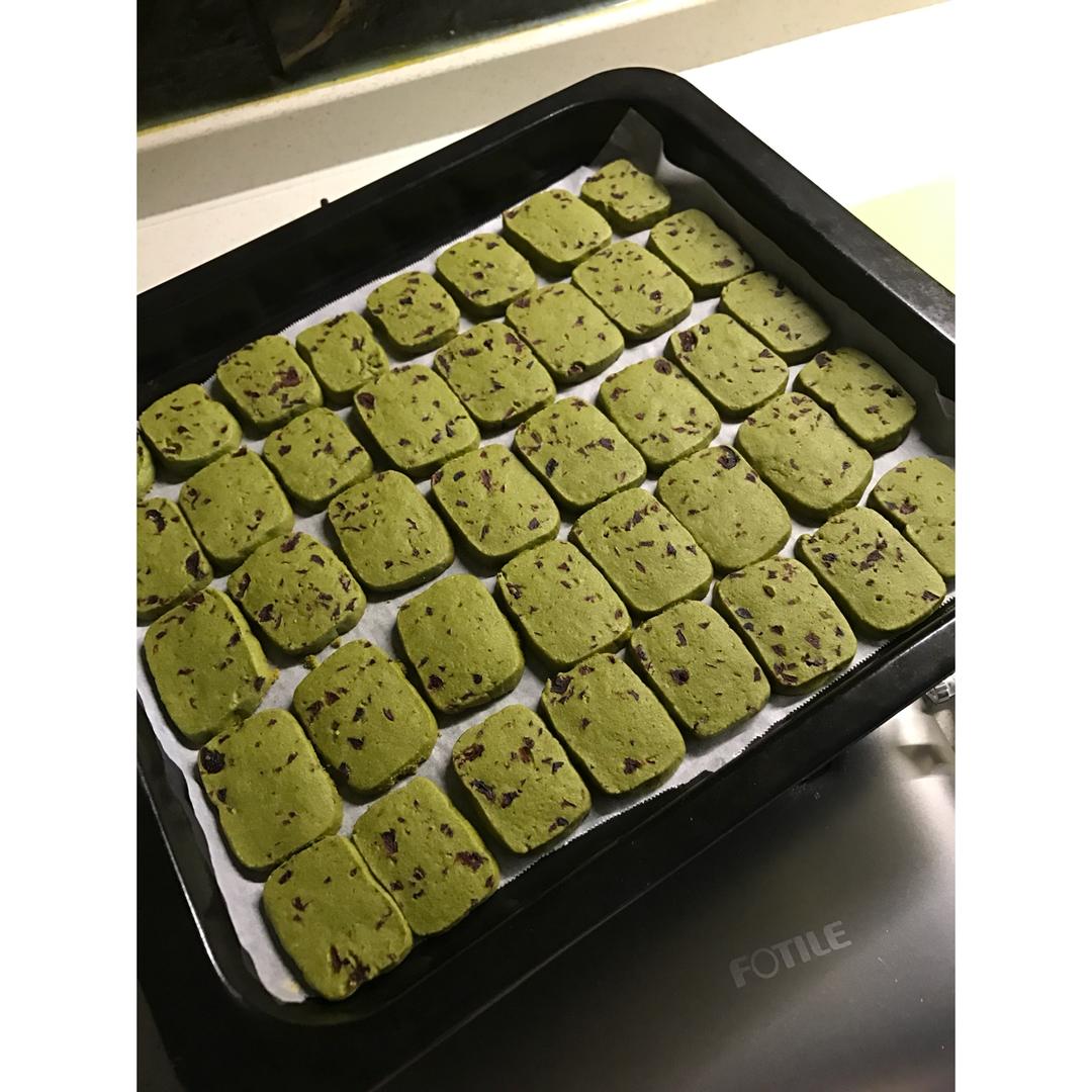 抹茶蔓越莓饼干