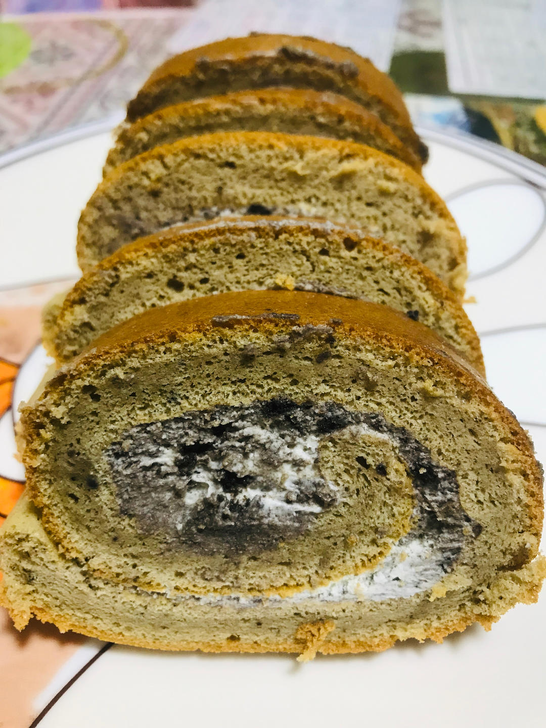 超好吃—摩卡可可奥利奥咸奶油蛋糕卷