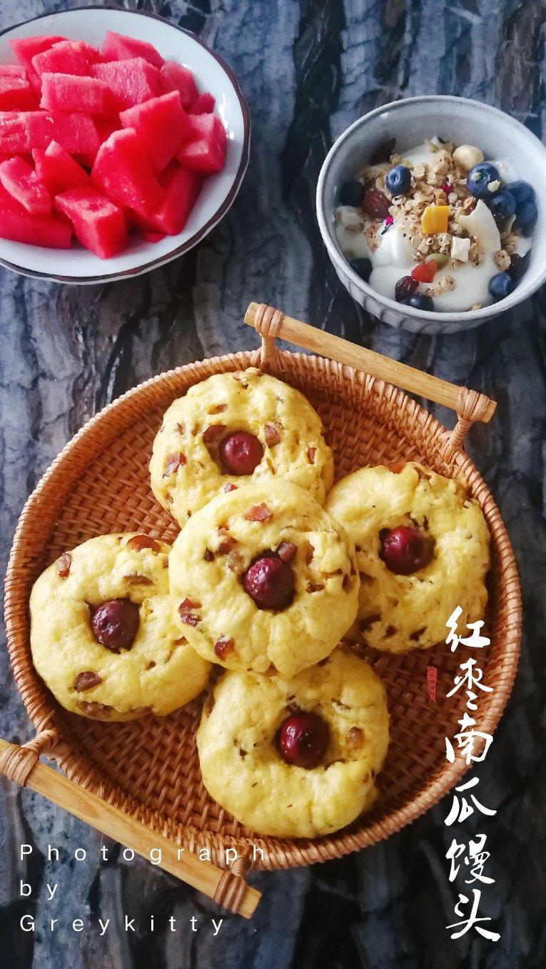 黑糖红枣馒头（快手版）