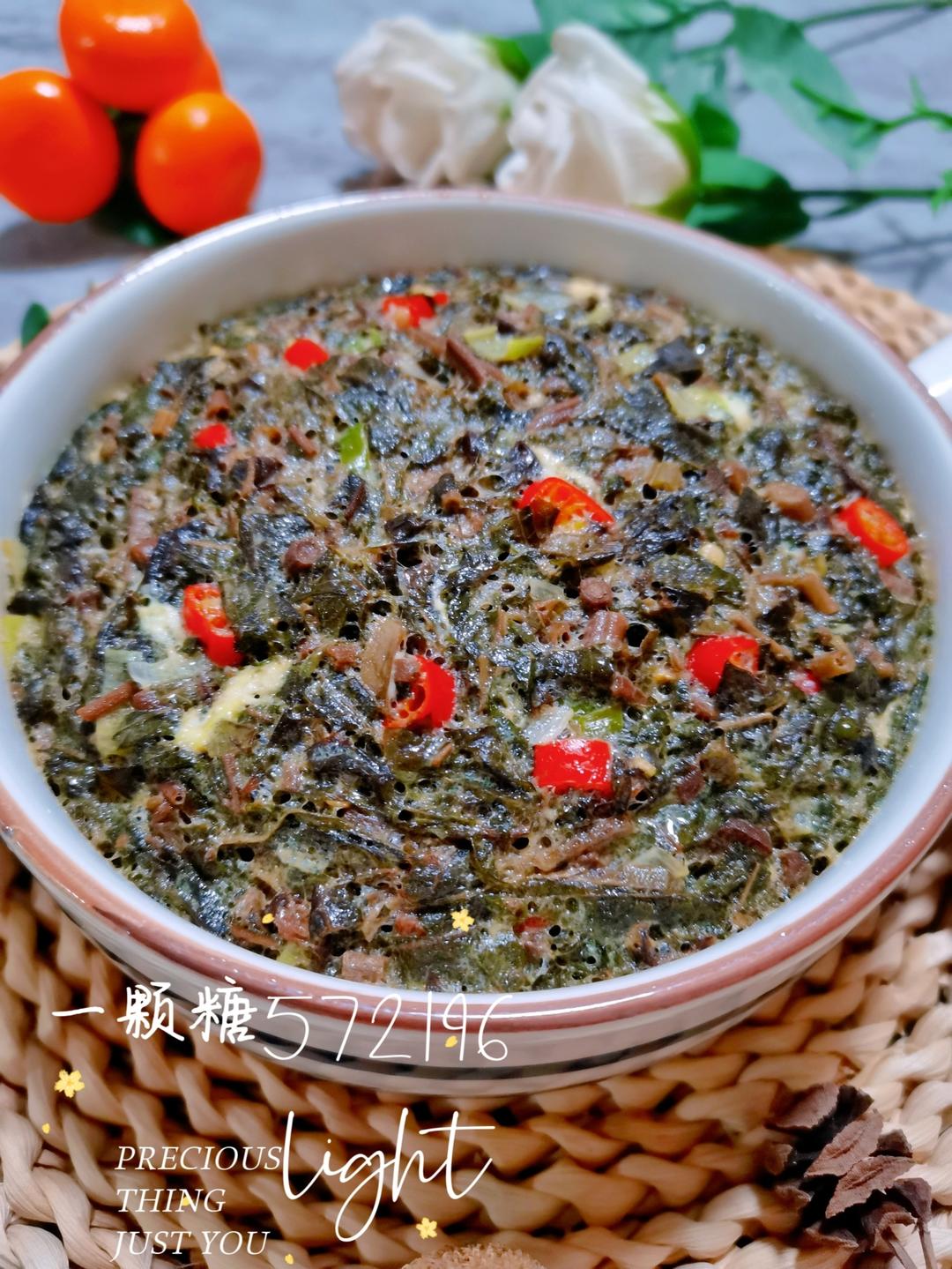 简单美味༄「咸香椿蒸蛋🥚」༄的做法