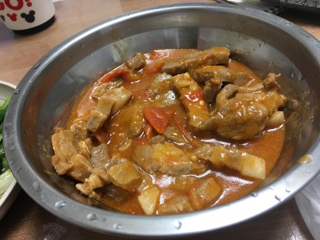番茄洋葱猪扒