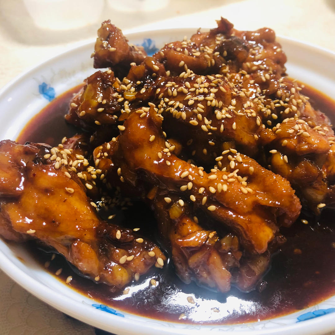 日式蜜汁照烧鸡翅根（好吃到吮指～）