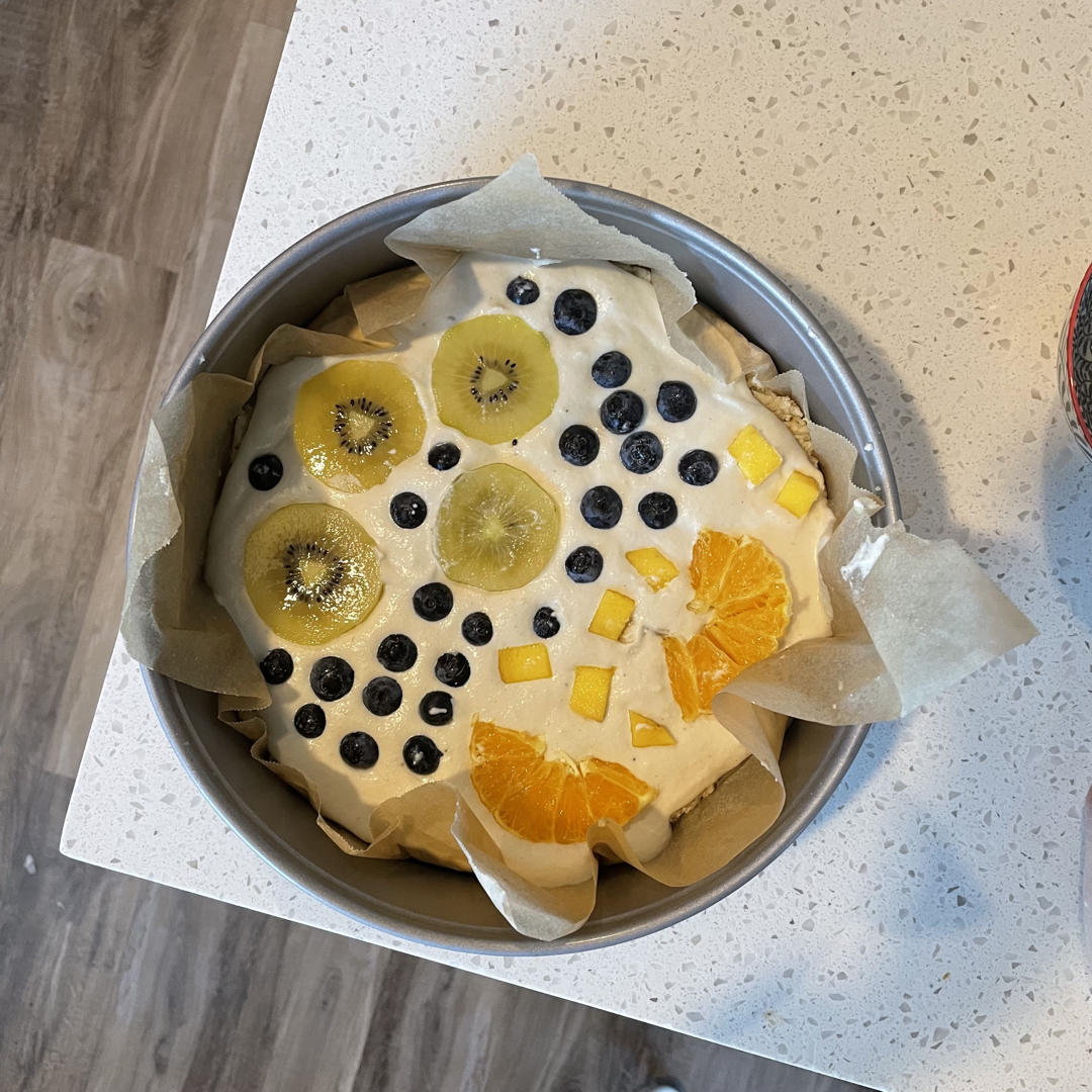 草莓素芝士蛋糕丨健康·零食