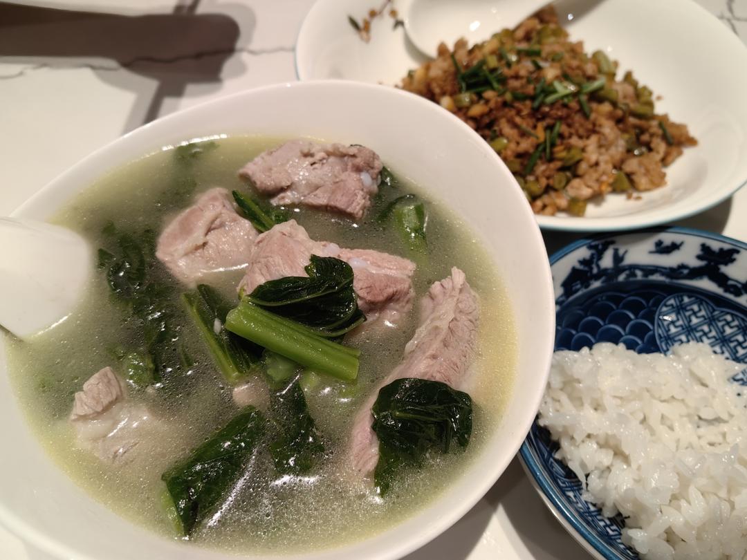 春菜排骨煲
