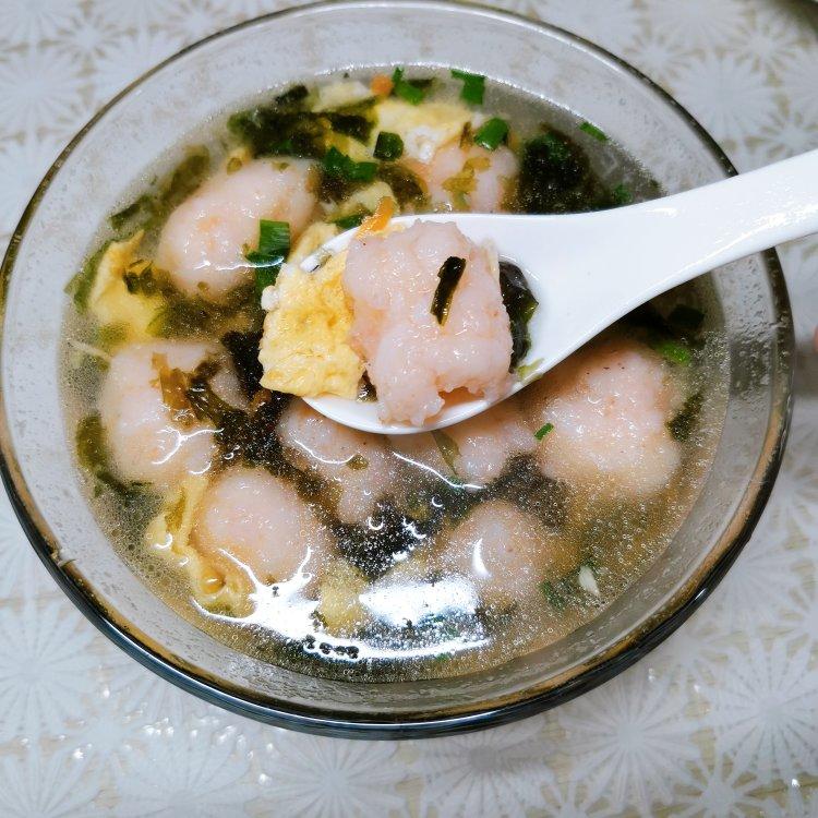 紫菜虾滑汤