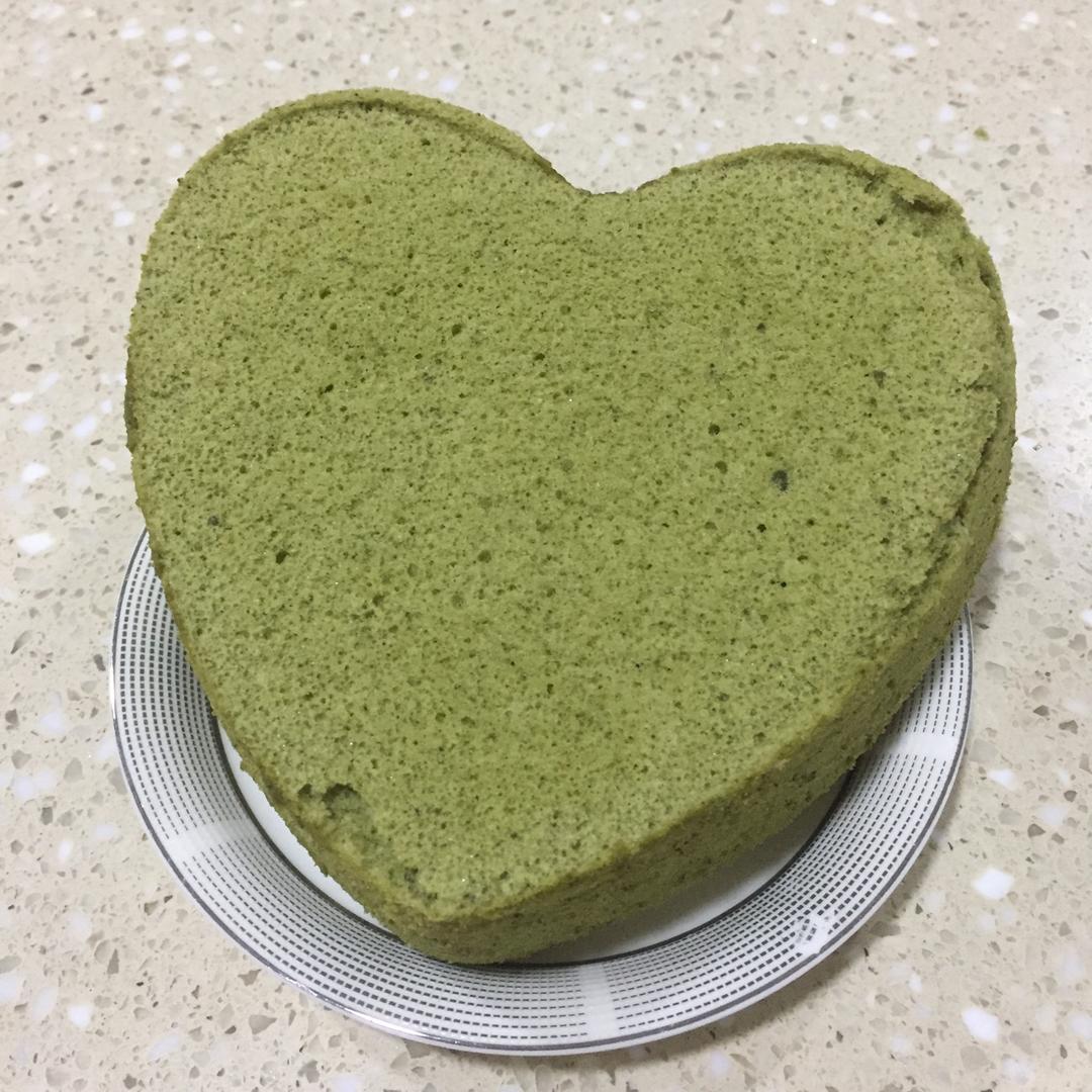 6寸抹茶戚风蛋糕