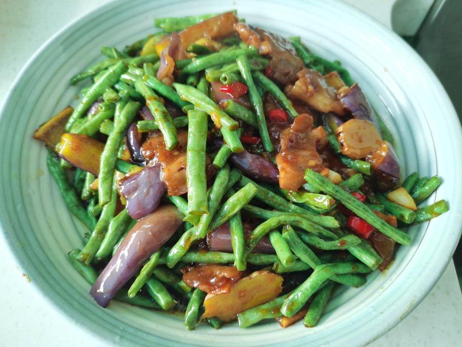 豆角烧茄子
