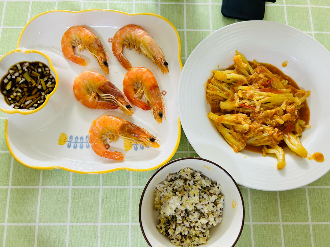 有机花菜炒西红柿