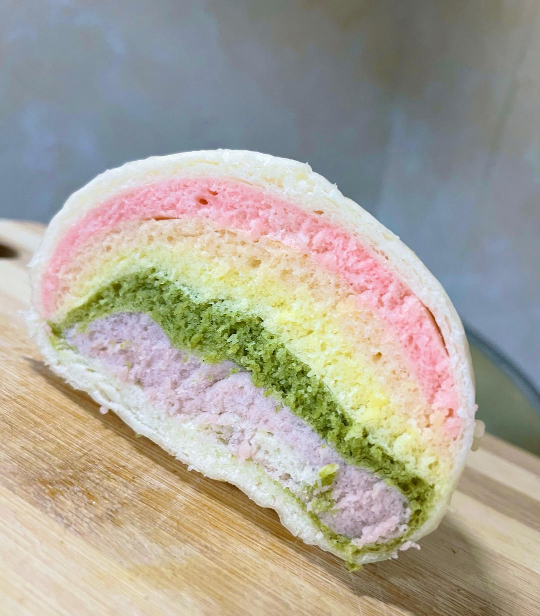 彩虹蔬菜汁馒头