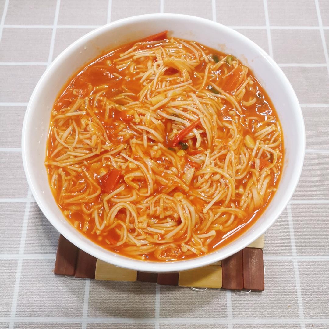 低脂低卡减脂餐‼️家常快手菜‼️番茄金针菇‼️好吃不胖