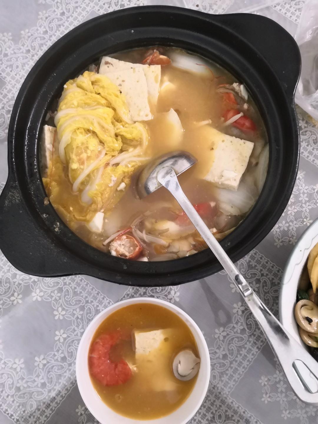 鲜虾豆腐煲