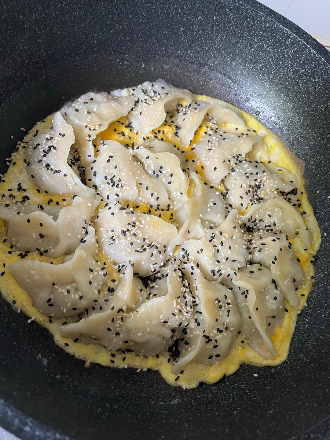 现包现煎抱蛋煎饺&附煎饺的包法