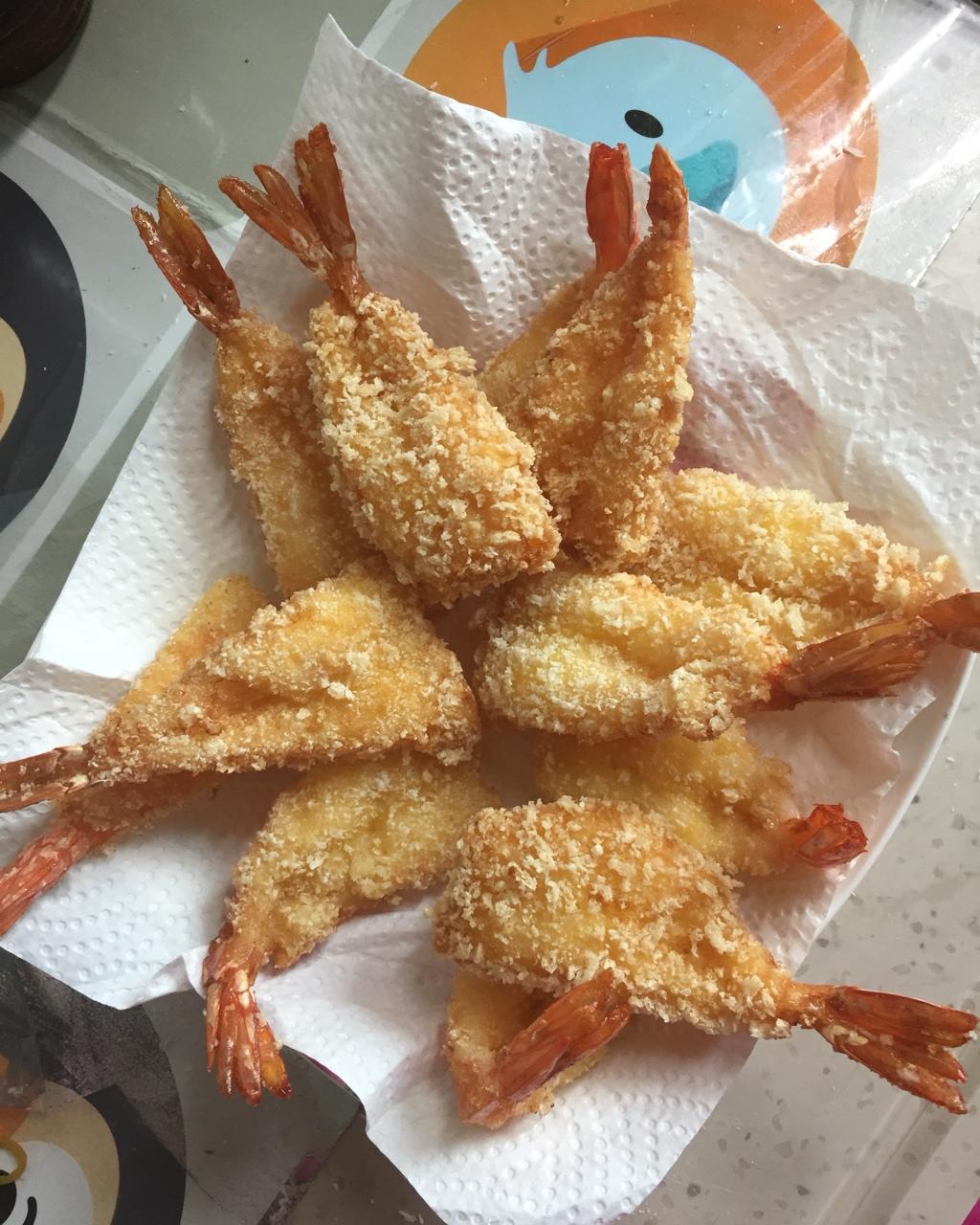 面包糠炸虾