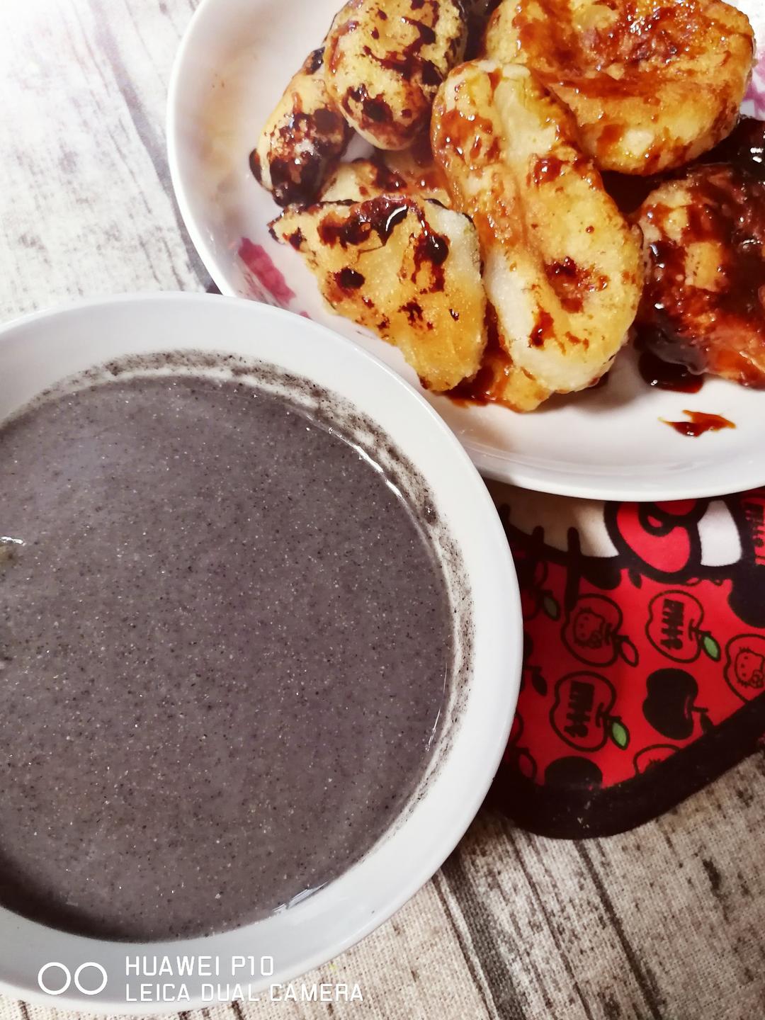 豆浆机版黑芝麻米糊