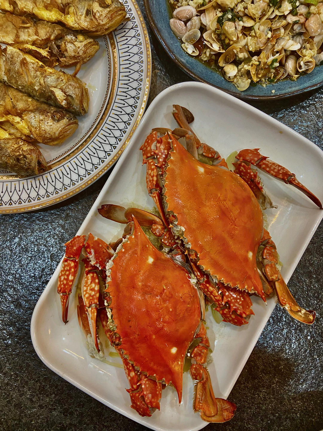 清蒸螃蟹（梭子蟹）