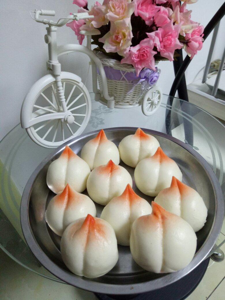 金叶睿做的双料子母寿桃