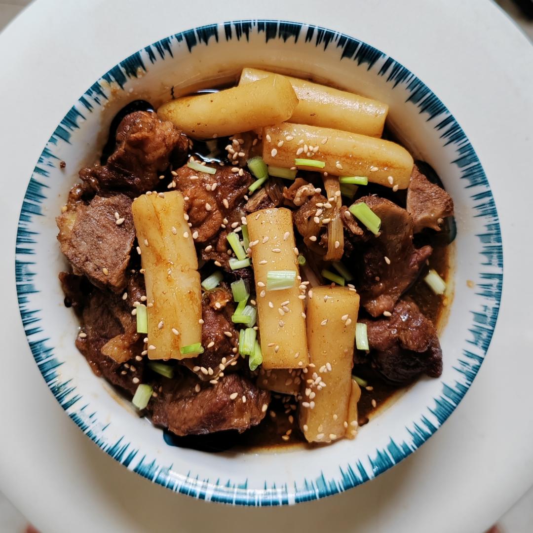 不加一滴水❗️好吃到光盘可乐排骨年糕❗️