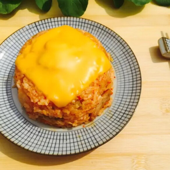 芝士辣白菜炒饭