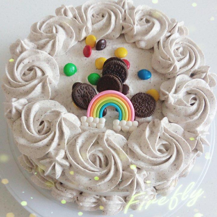 8寸奥利奥咸奶油蛋糕