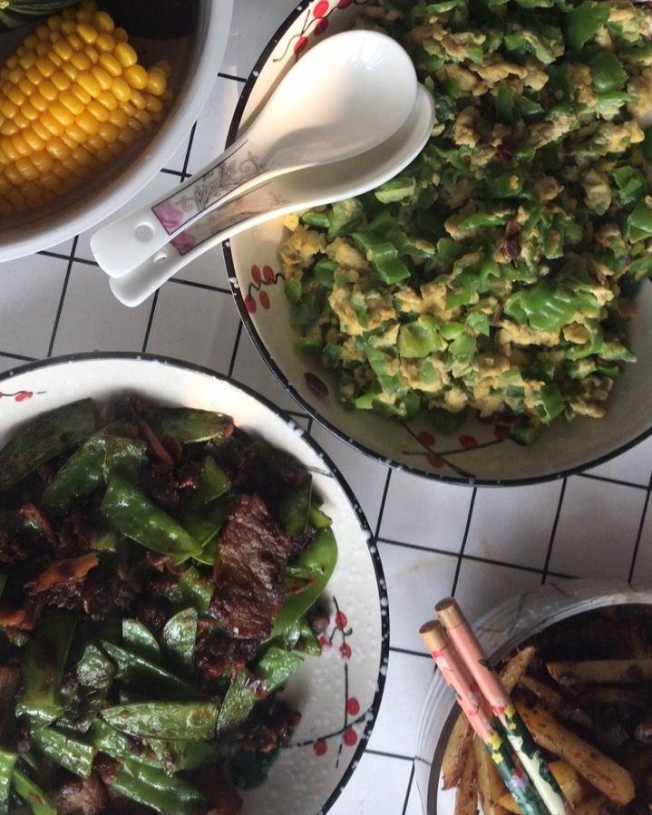 荷兰豆炒肉