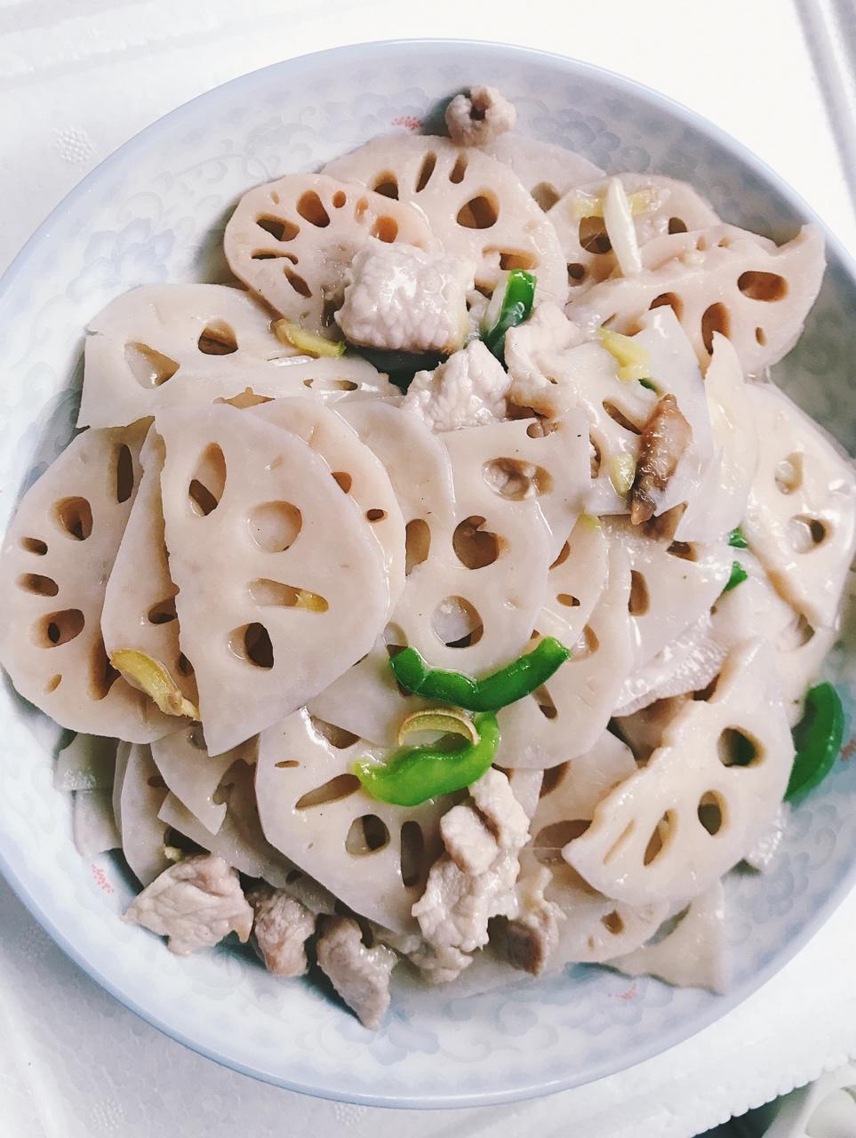 清炒藕片