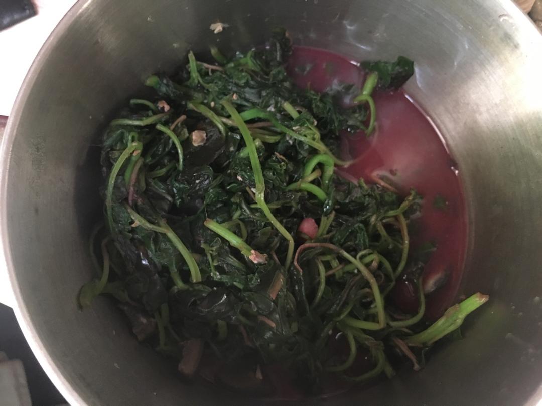 蔊菜烧皮蛋