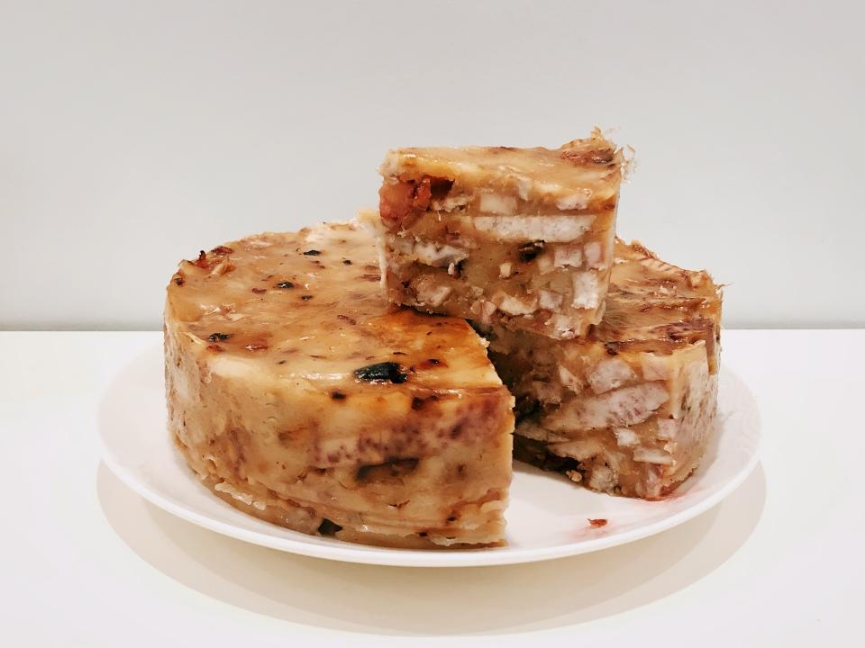 腊味芋头蒸糕的做法