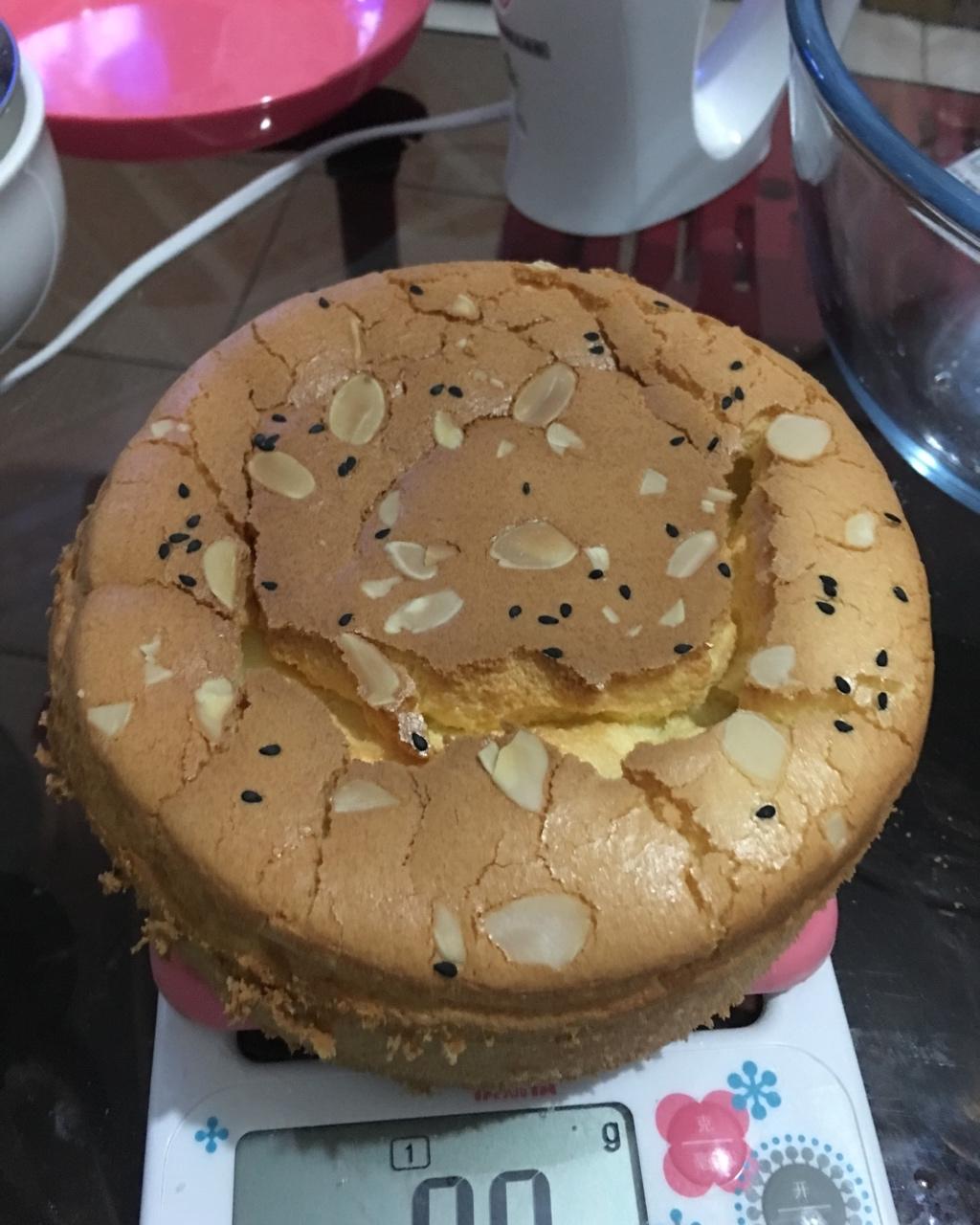 6寸六寸戚风蛋糕，不会失败的方子。哈哈哈