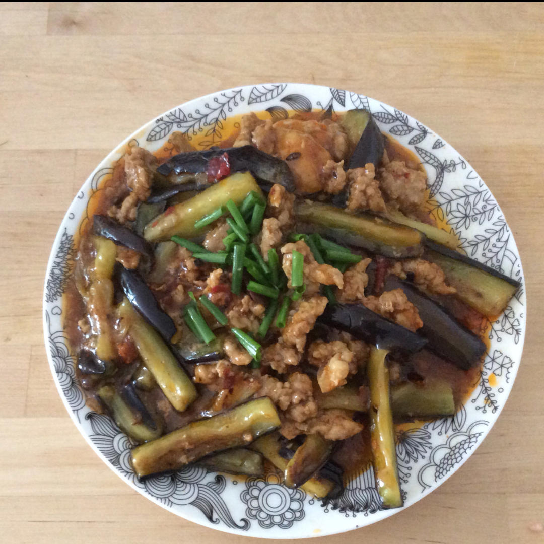 红烧肉沫茄子