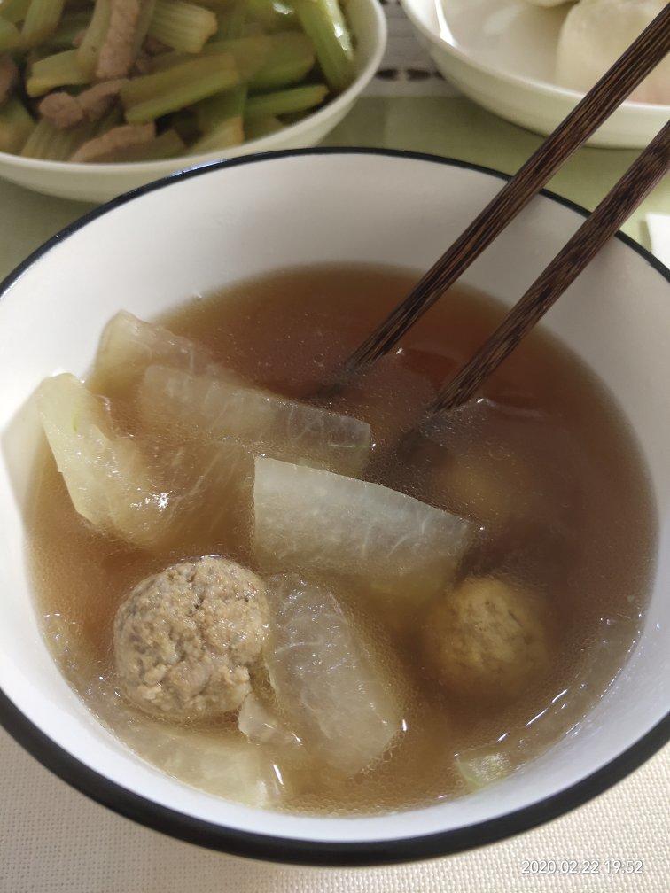 夏天不可错过的家常味--冬瓜丸子汤