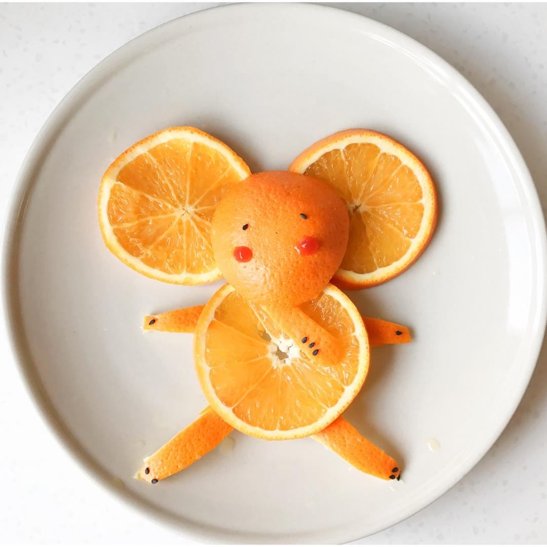 c-海青的小厨房做的趣味水果拼盘—大象