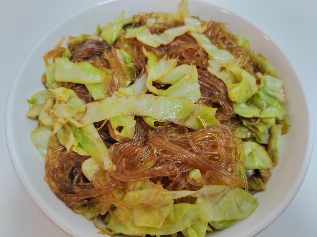 成功率百分之百的包菜炒粉丝