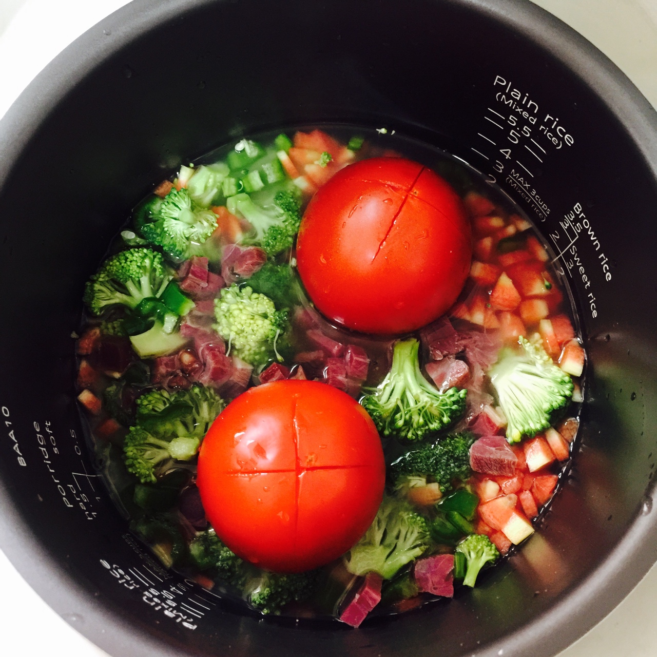 番茄焖饭（电饭锅版）的做法