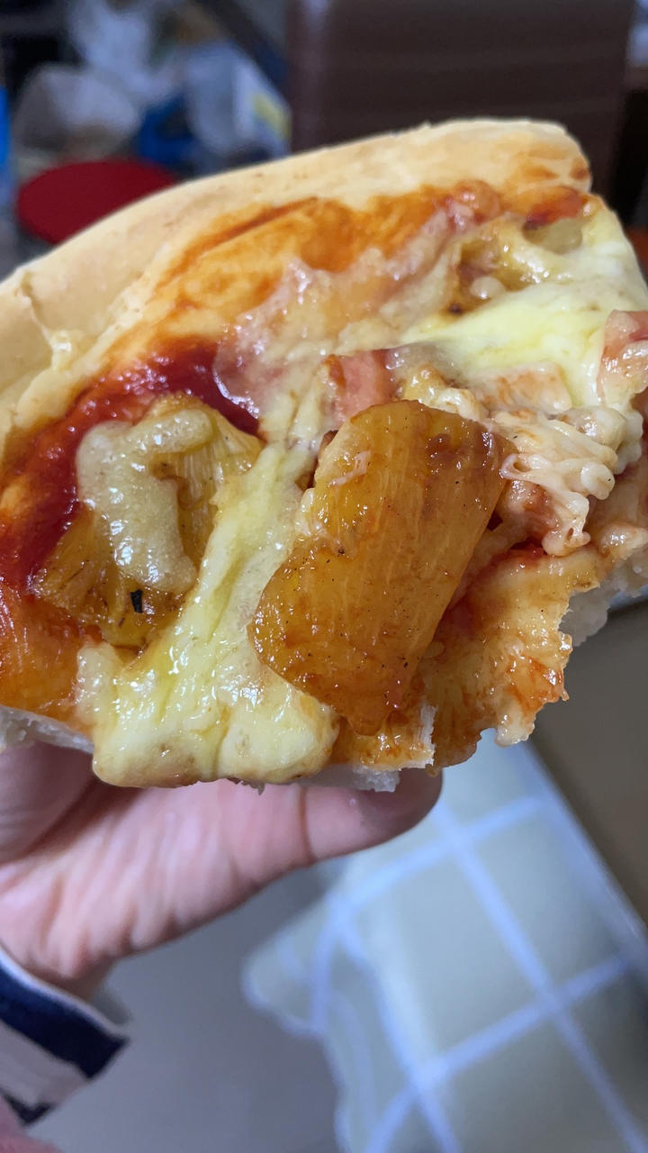 必胜客美式🇺🇸铁盘披萨-松软饼底的夏威夷BBQ披萨