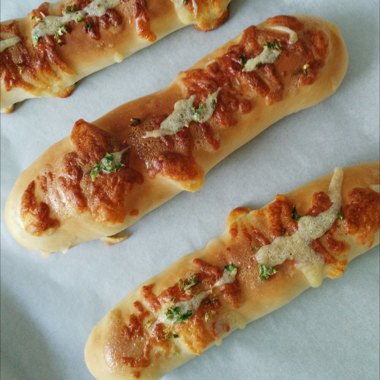 香葱芝士面包条