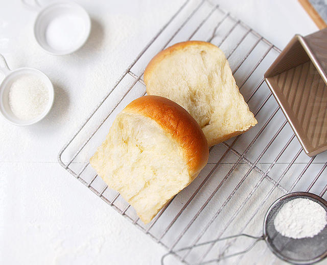 无蛋奶吐司(低糖偏咸)的做法