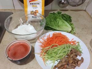 健康鲜蔬鸡肉卷的做法 步骤4