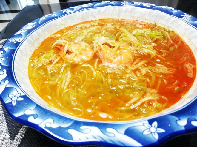 萝卜丝鲜虾汤的做法