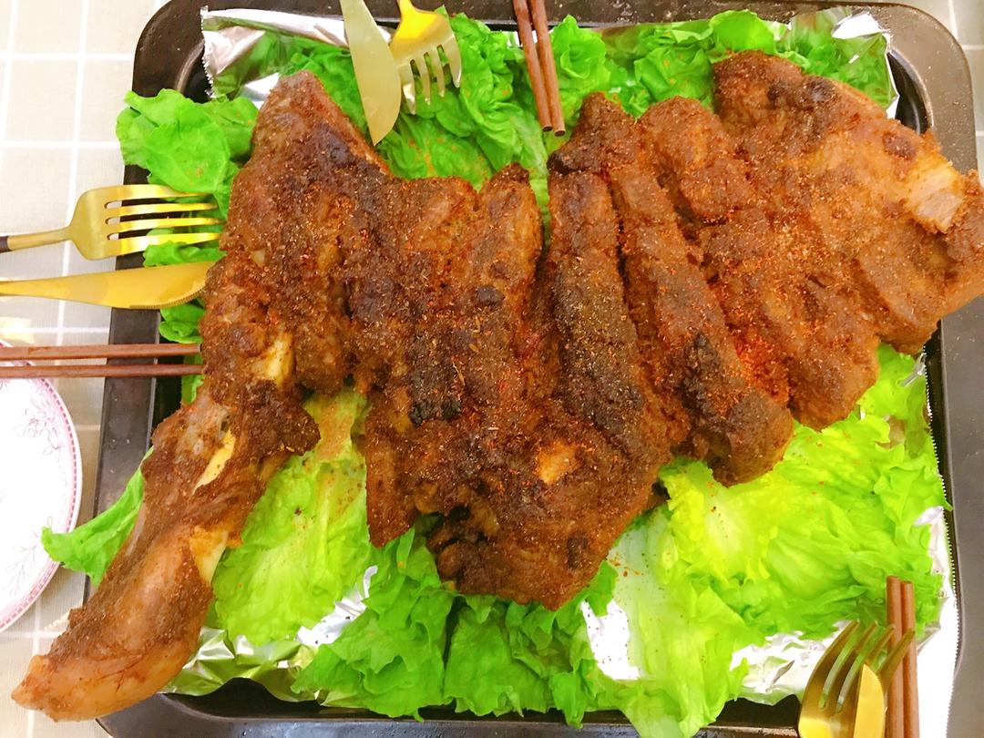 烤羊腿