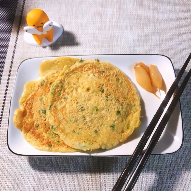 快手鸡蛋饼～～十分钟早餐！