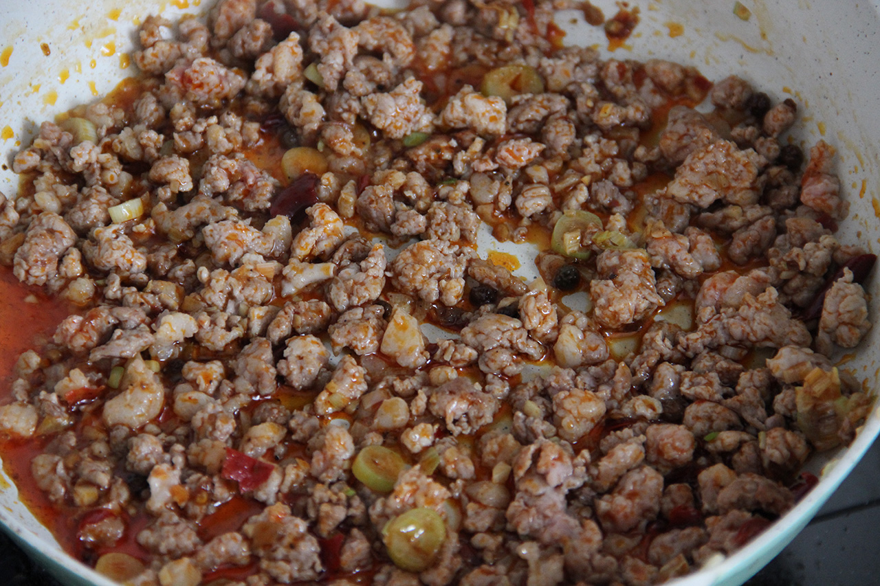 肉沫茄子煲￨特别的下饭的做法 步骤4
