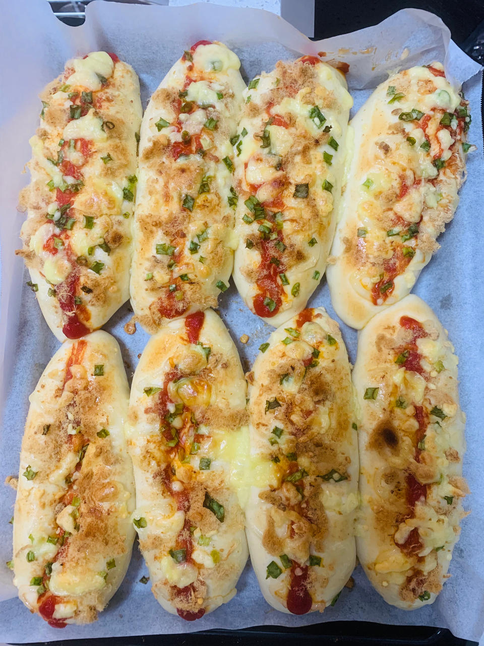 肉松沙拉酱芝士面包（17小时中种面团）