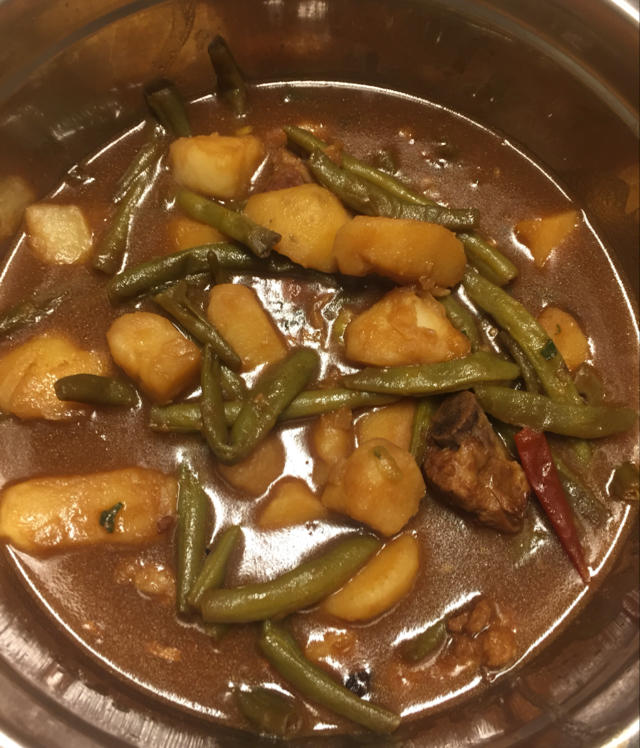 土豆炖豆角