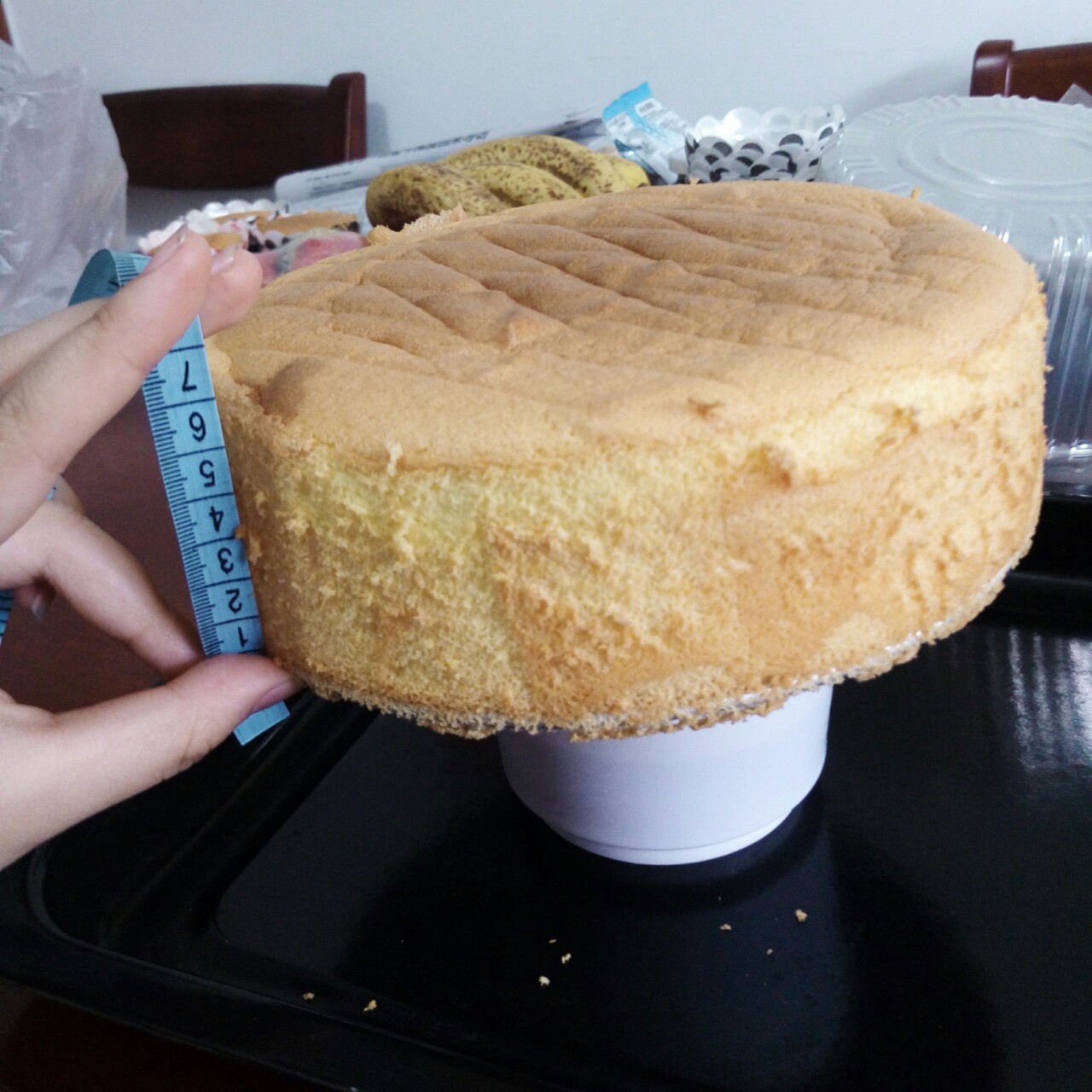 8寸戚风蛋糕（改良君之配方）#皮黑森林#