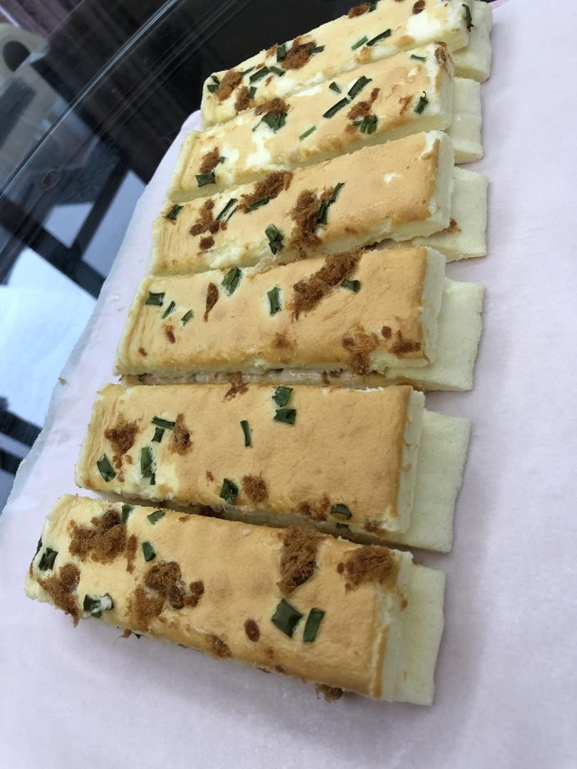 芝麻香葱肉松蛋糕（咸味）
