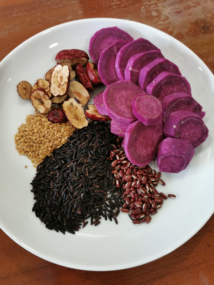 滋补米糊-紫薯的做法
