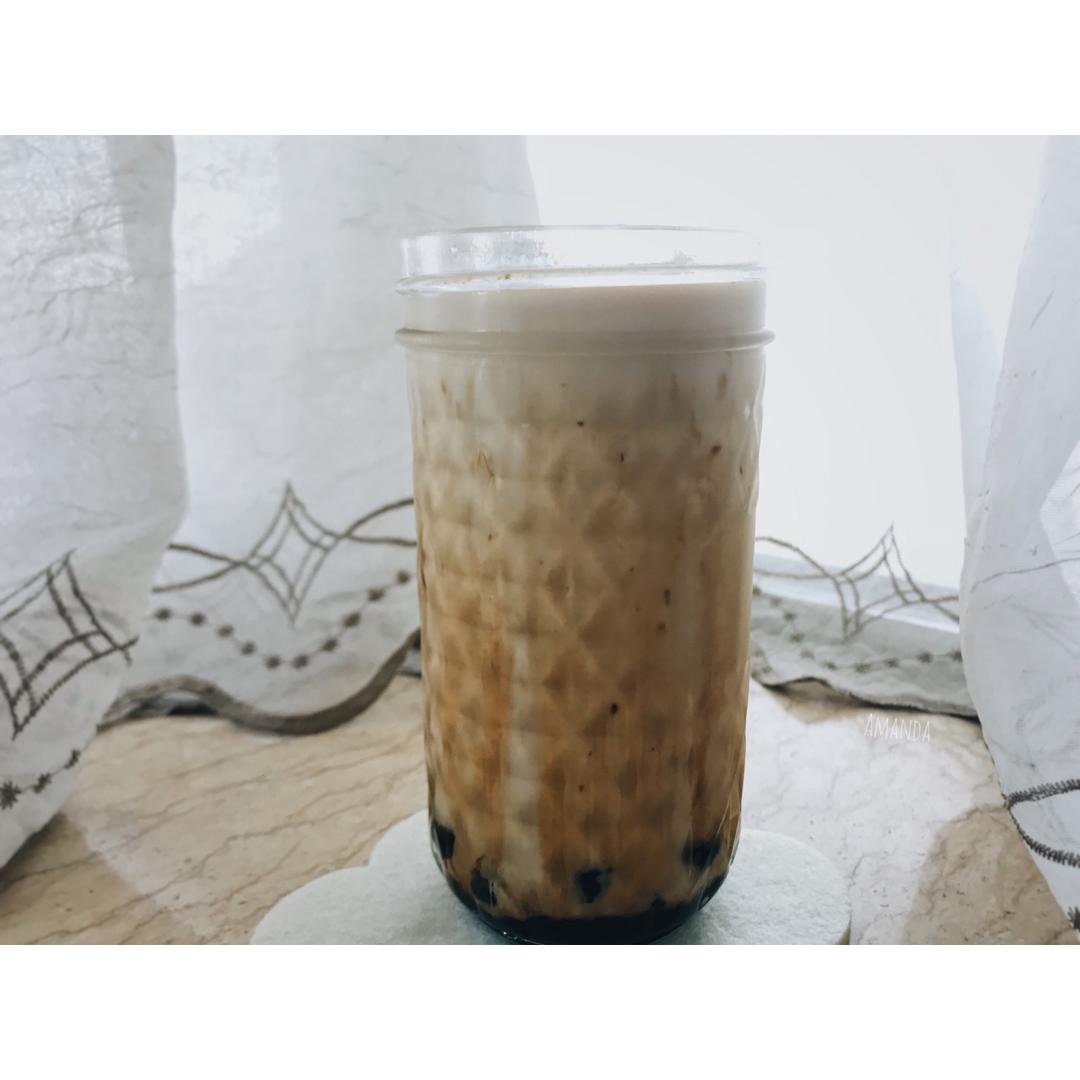 黑糖珍珠鲜奶-在家喝鹿角巷