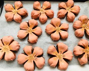樱花🌸豆沙馅儿小面包 素食的做法 步骤19